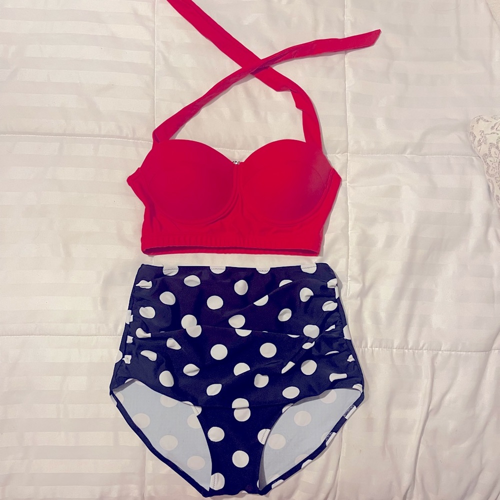 Retro high waisted bikini